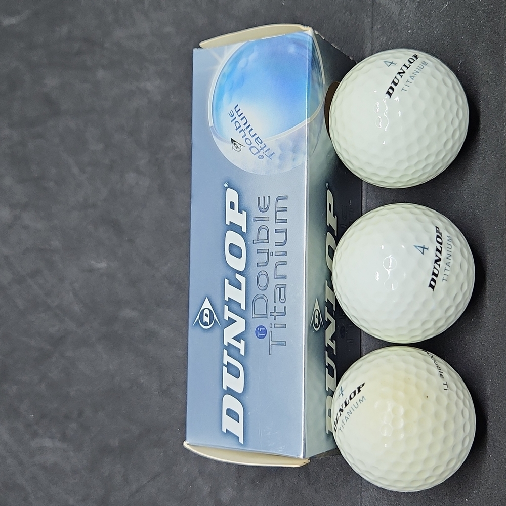 Dunlop double titanium golf balls